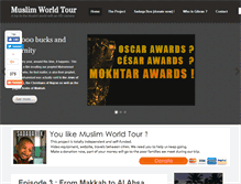 Tablet Screenshot of muslimworldtour.com